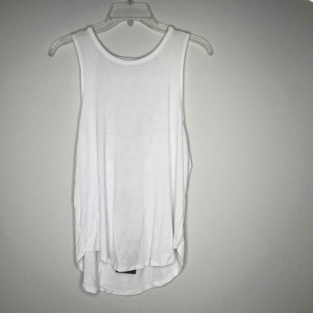 CHASER Cool Jersey Strappy Scoop Back Muscle Tank  - Picture 3 of 11